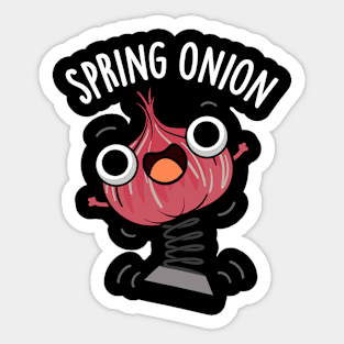 Spring Onion Funny Veggie Puns Sticker